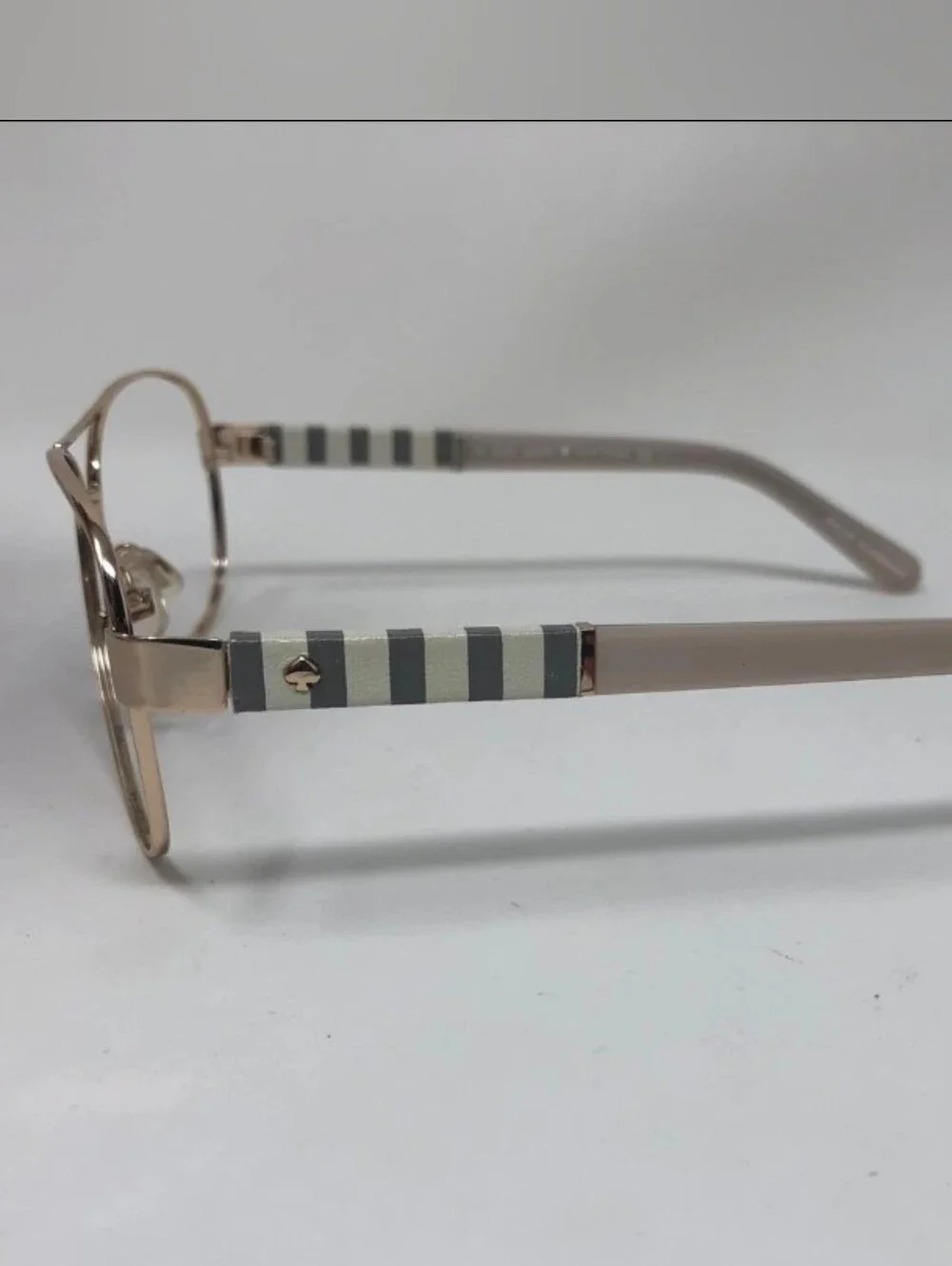 KATE SPADE NEW YORK DALIA/S OW89 58-12-135 GOLD WHITE SUNGLASSES - No Lens